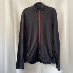 Icebreaker Mens Grey Merino Wool Descender Full Zip Jacket XL Mid Layer Gorpcore